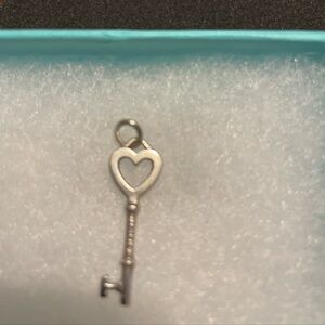 Tiffany & Co. Sterling Silver Heart Key Mini